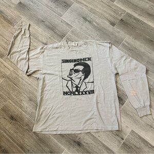 Vintage 80s Distressed Single Stitch
Long Sleeve T-Shirt Sunbelt Sports
Wear XL